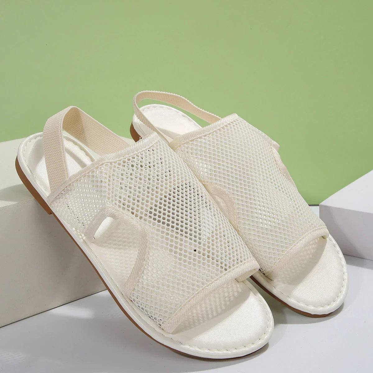 Breathable mesh sandals in various colors, perfect for summer beach and casual wear