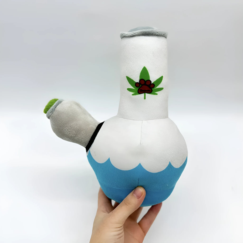24cm dog plush toy shaped like kettle with picture style patterns