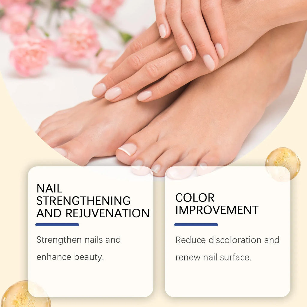 50ml bottle of nail care solution with bee venom and peppermint oil for fungal treatment