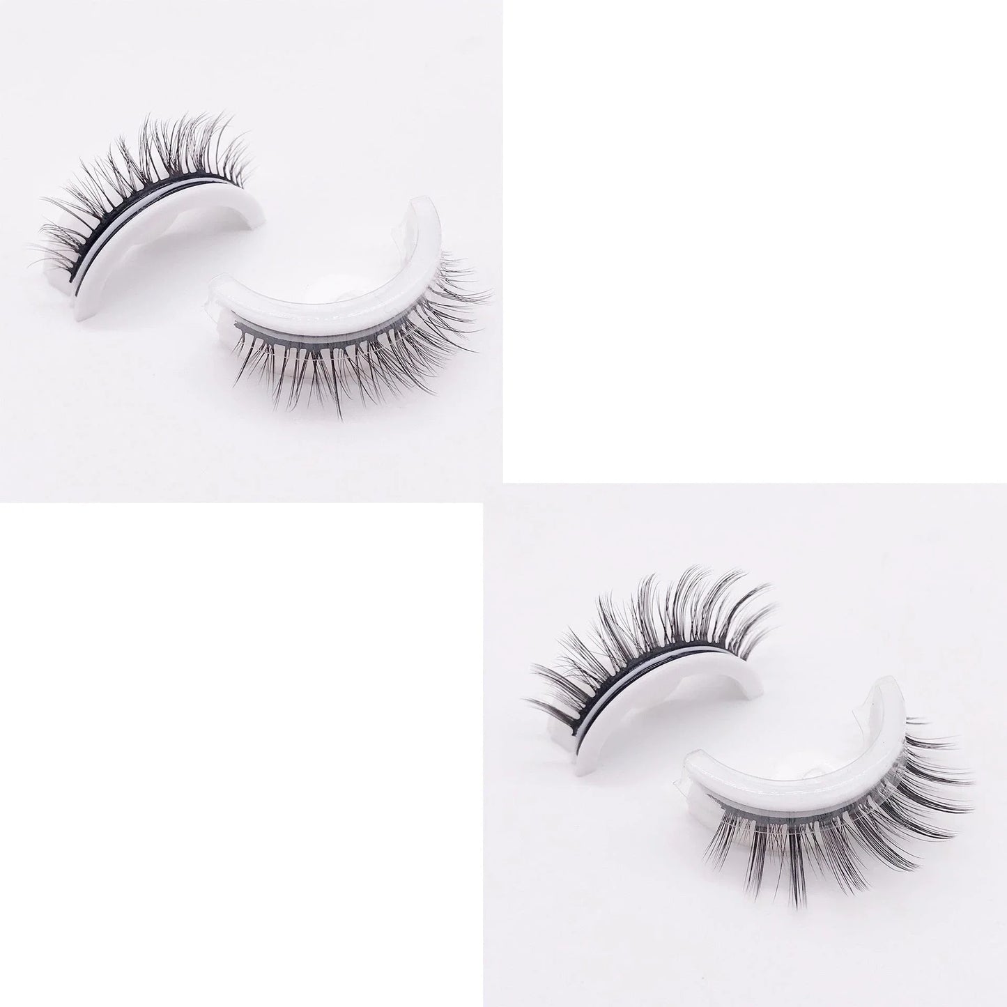 Captivating 3D layered mink-like false eyelashes for bold, voluminous eye makeup looks