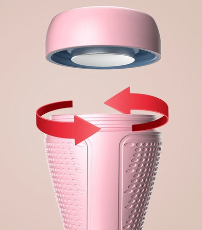 Women's adjustable dumbbells showing blue TPR handles with steel weight blocks