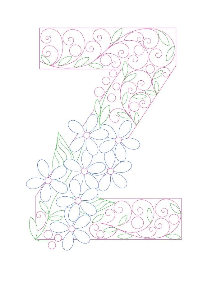 Paper Filigree Painting Kit - Letters for creative art projects