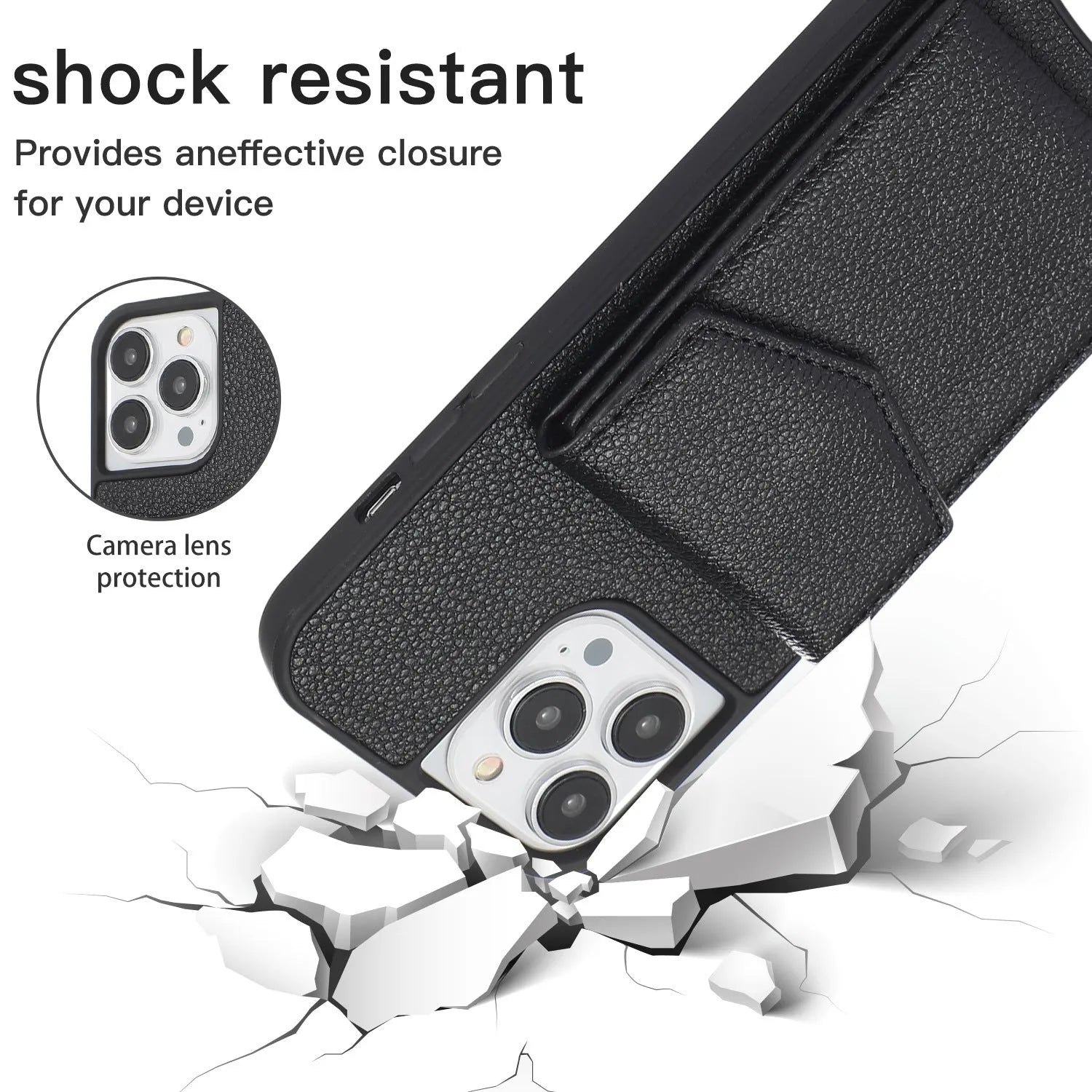 Simple solid colour TPU leather iPhone case shown in multiple colour options