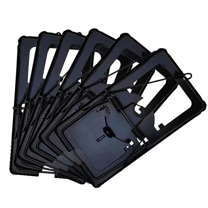 Automatic mouse trap cage in metal or plastic, shown in small, medium, and large size options.