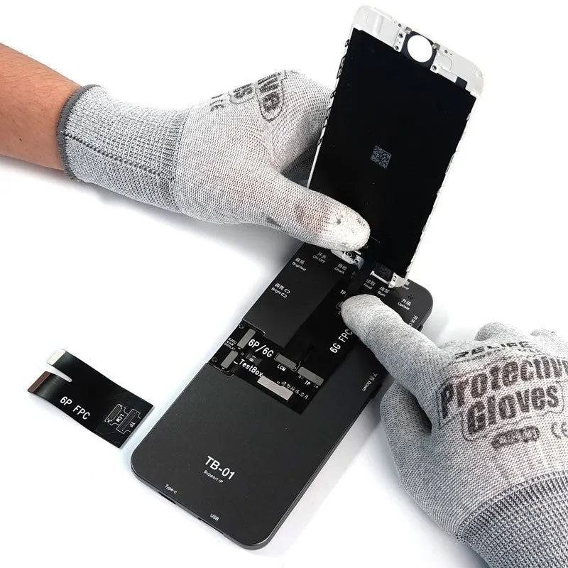 Mobile phone screen repair tester with wiring harnesses for smartphone display testing