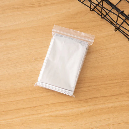 Double-sided silver and gold emergency thermal blanket for outdoor survival