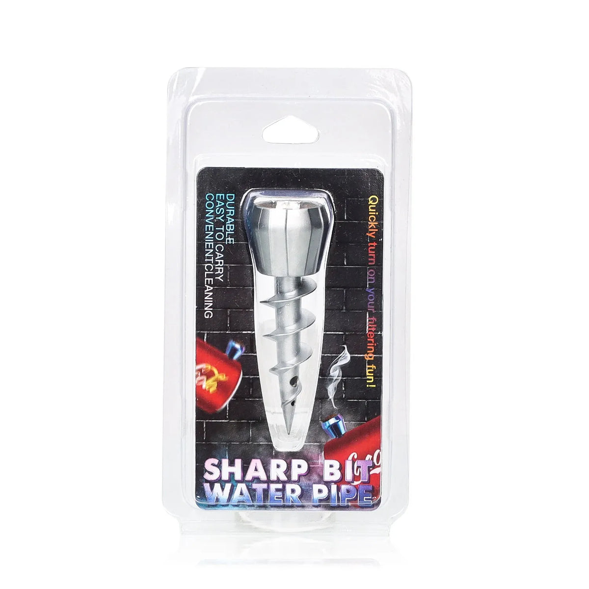 23mm metal screw shape hookah gun head accessory in gun black colour