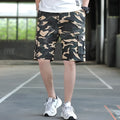 Men's loose fit trousers in army green colour, showing Korean style casual design.