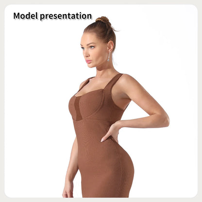 Women's lightweight polyester dress in black and coffee colours, sizes S to 3XL