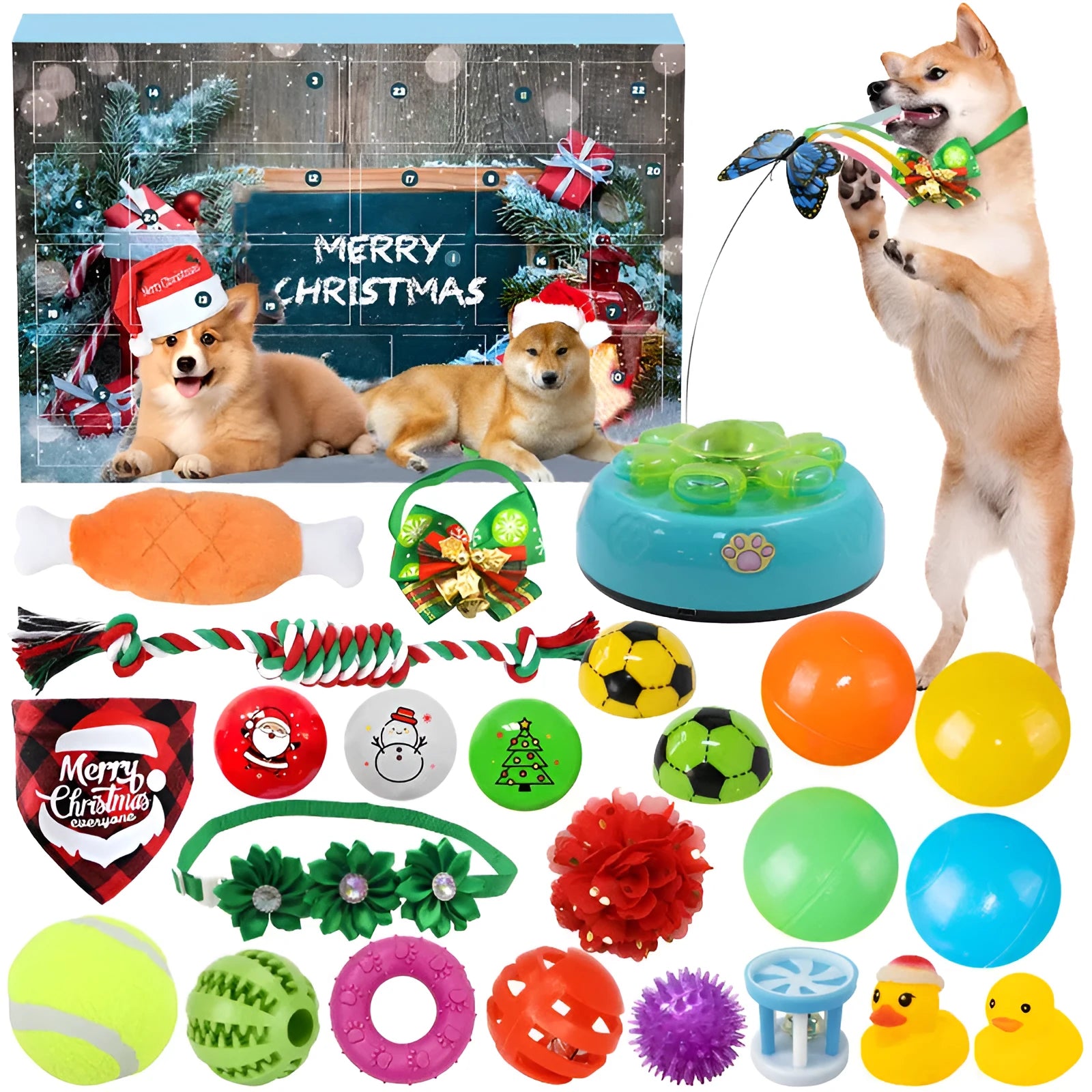 Plastic assembly building blocks pet toy set, style CW03 or CW04, for dogs and cats stress relief play.