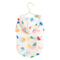 Colourful cartoon umbrella pattern dog raincoat in polyester material for rainy weather walks