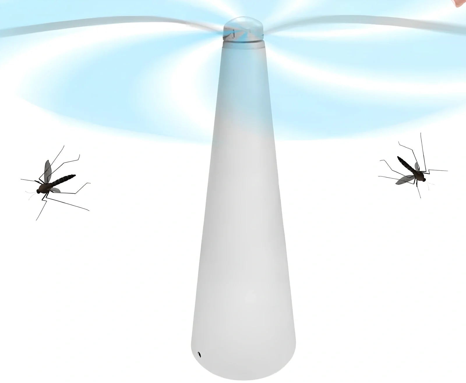 Compact USB fly repellent fan with ABS housing for tabletop insect protection