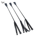 Short low carbon steel riding whip for obstacle training and rider use