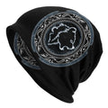 Cotton Viking wolf design hat with double-layer elastic sleeve cap for street dance