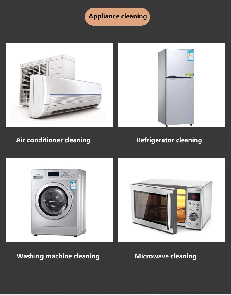 High pressure steam cleaner for kitchens with large glass water tank and multiple nozzles