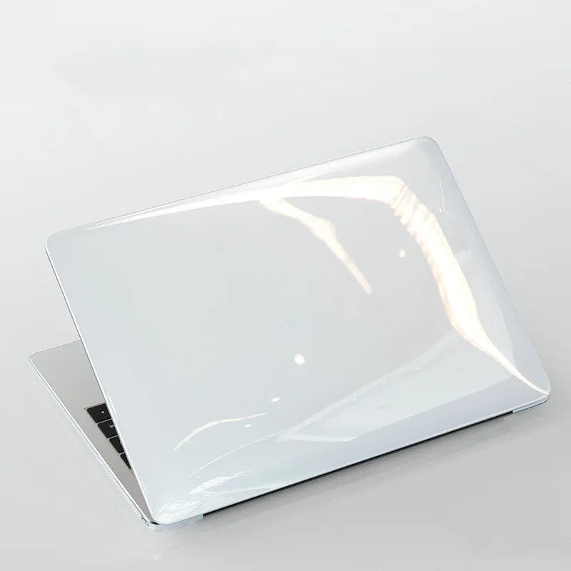 Hard PC protective case for Apple MacBook Pro laptop in transparent and black colour options.