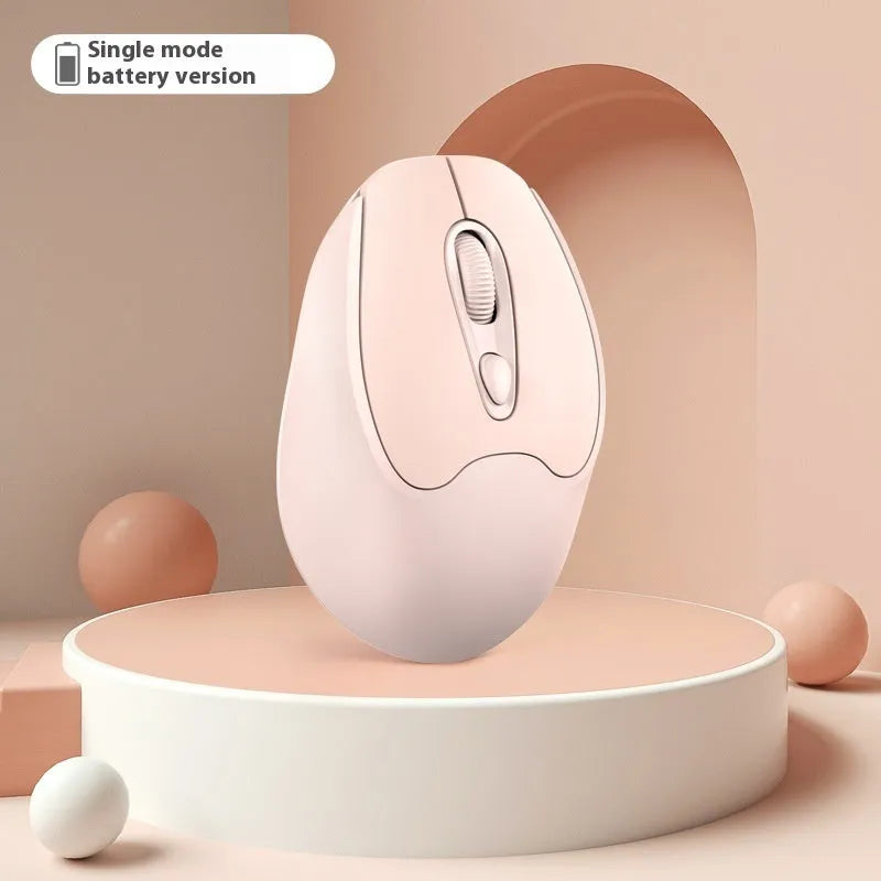 Dual-mode Bluetooth wireless mouse in multiple colours compatible with phones and tablets