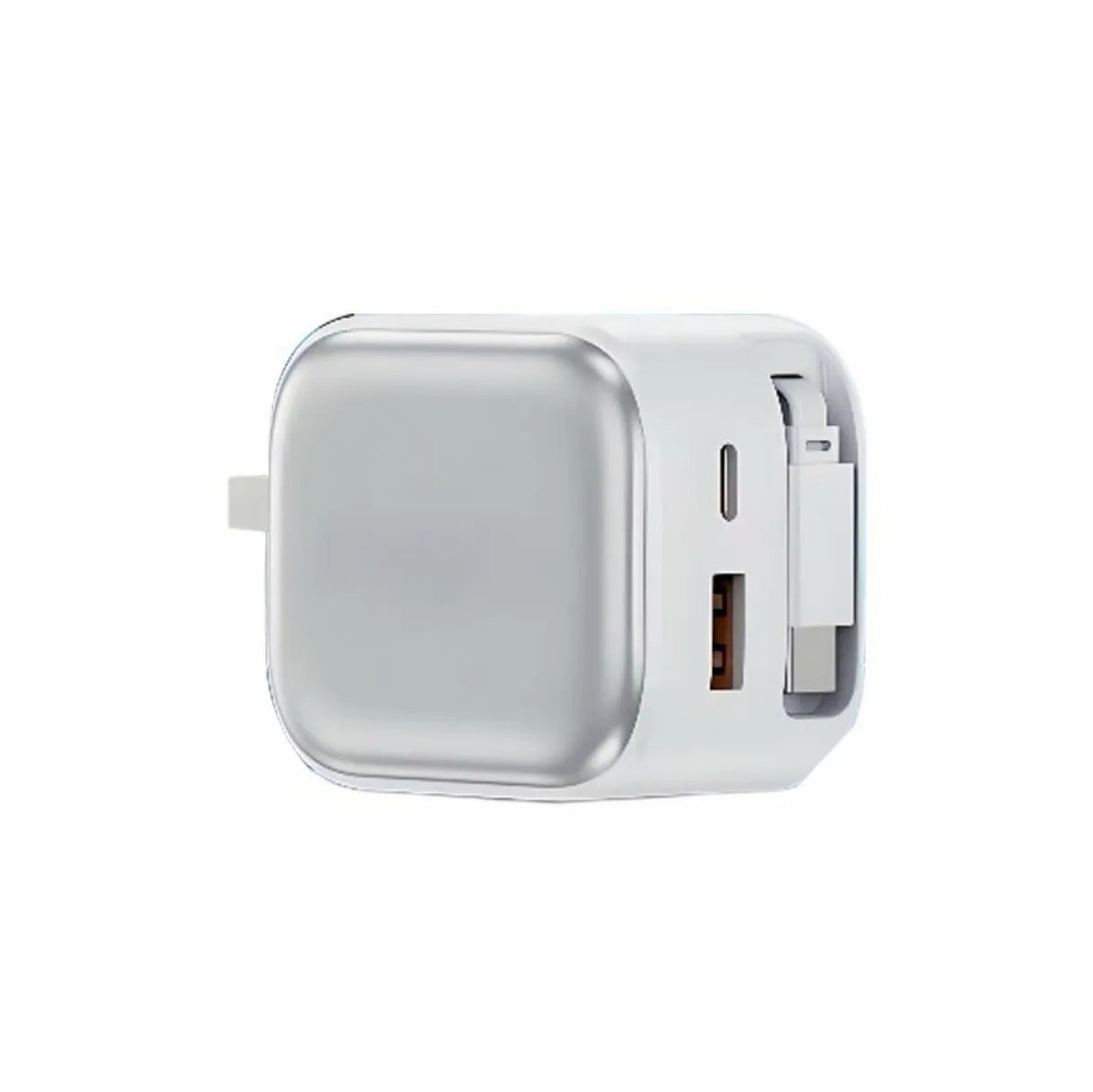 AI Temperature Control Gallium Nitride Charger 120W three Type-C ports white