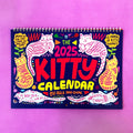 A3 size cat-themed wall calendar for 2024 or 2025 year planning.