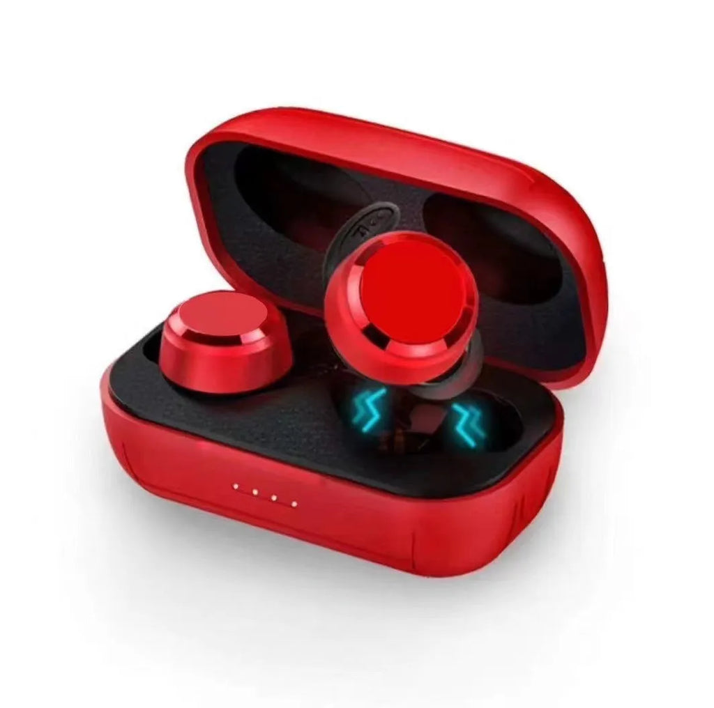 T280 TWS binaural Bluetooth headset in mini e-sports style, available in black, red, blue, pink colours