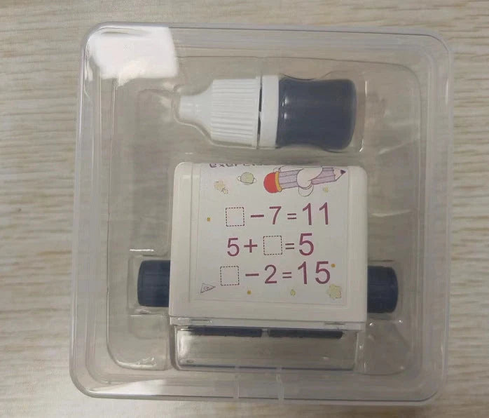 Math Roller Stamp for addition, subtraction, multiplication, and division practice