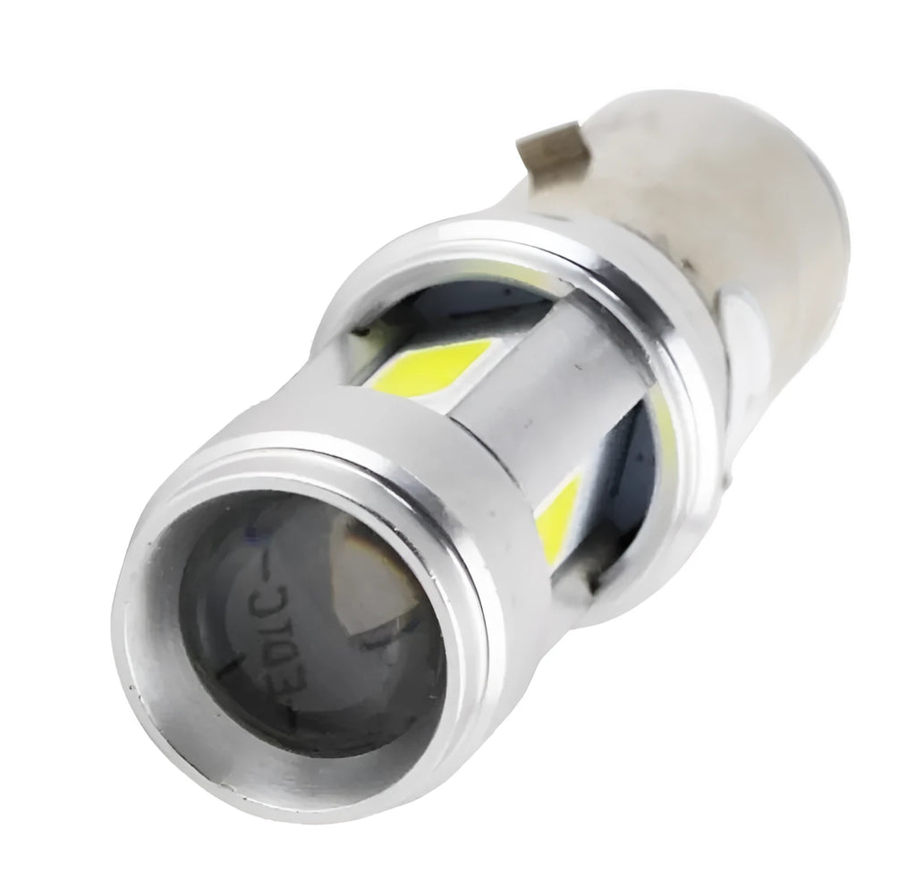 White 18W 3000LM LED headlight for motorcycle, pedal bike, and electric bike in aluminium alloy casing