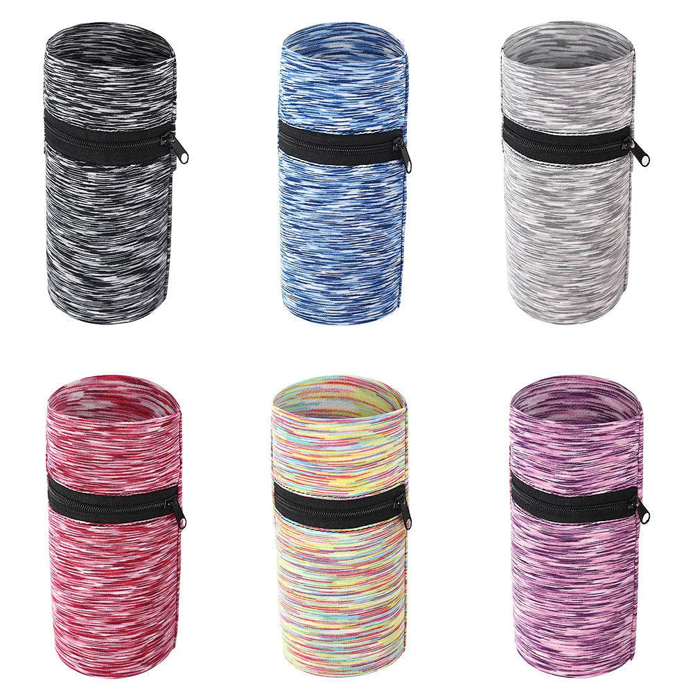 Sports armband phone holder in multiple colours including black, blue, grey, orange, green and striped patterns