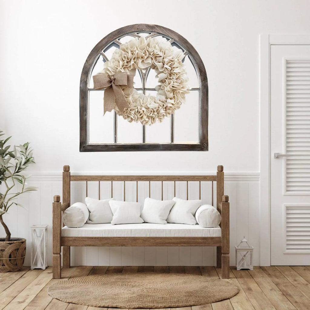 Linen garland door hanging decoration modern simplicity half-handmade plastic cloth wreath