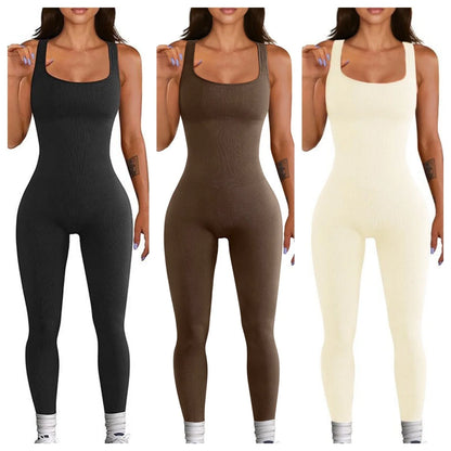 Women's spandex suspender tank top tights with button details in various colours