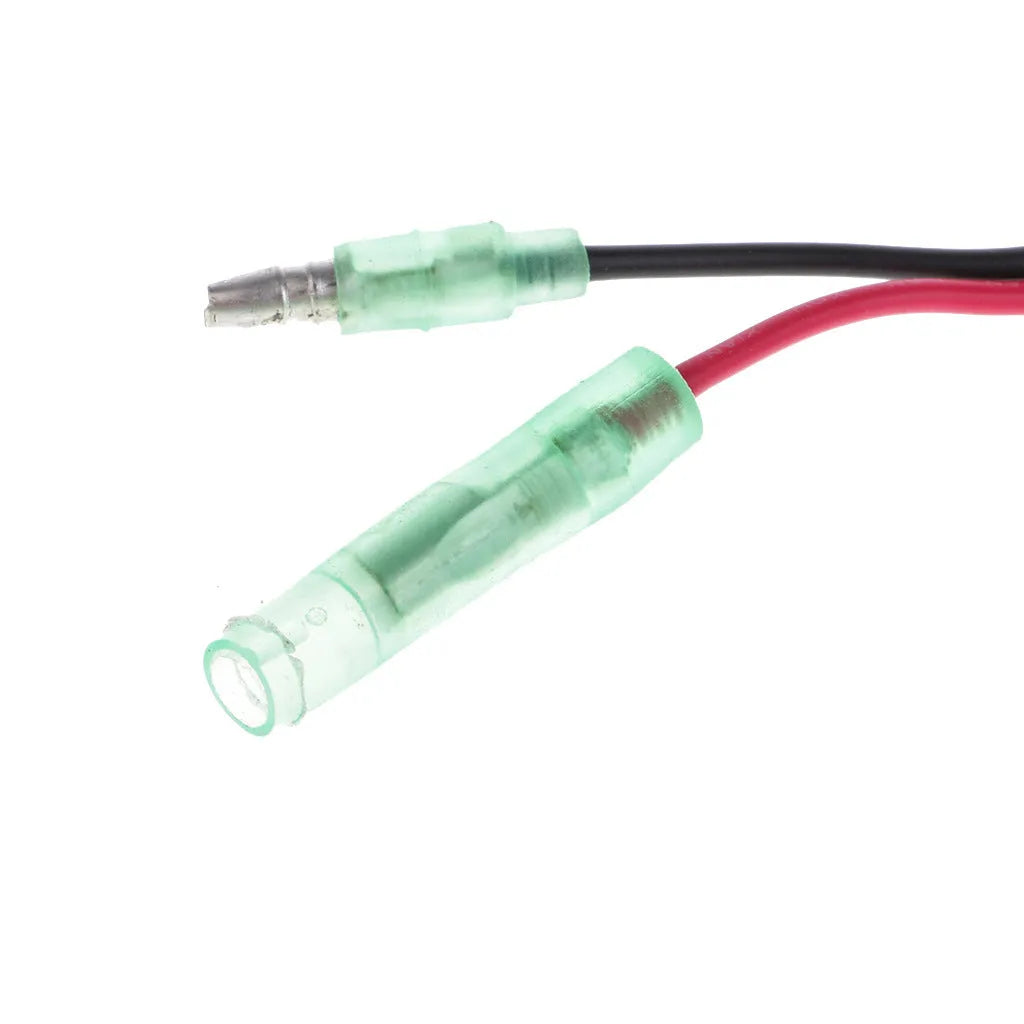 Yamaha outboard motor engine stop kill switch with coiled safety lanyard rope.