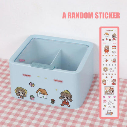 Decorative wall shelf for make-up storage in Nordic colours