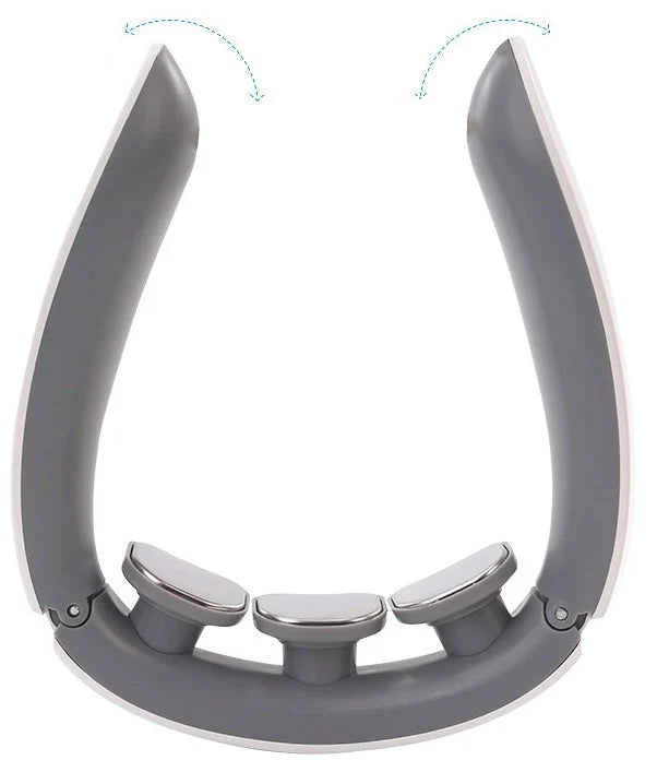 USB charging neck massager with adjustable settings for pain relief
