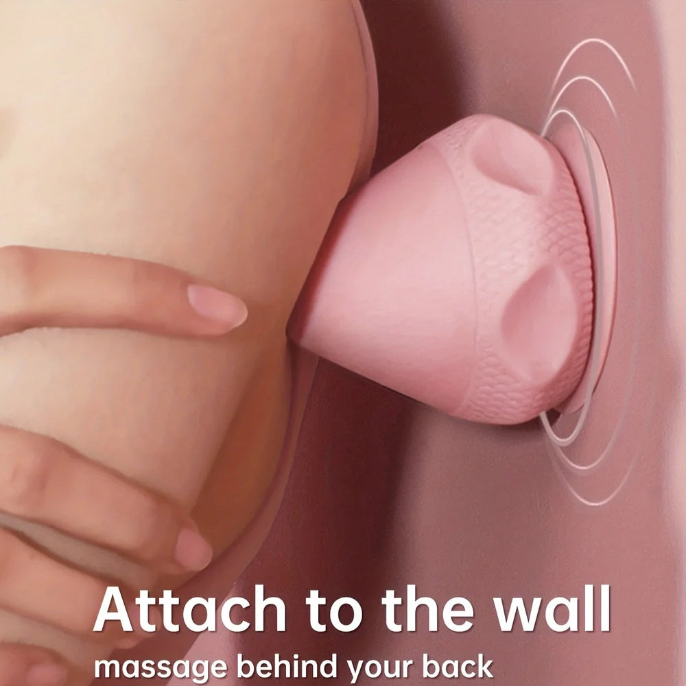 Green silicone massage cone with suction cup, measuring 62mm by 75mm for muscle relief