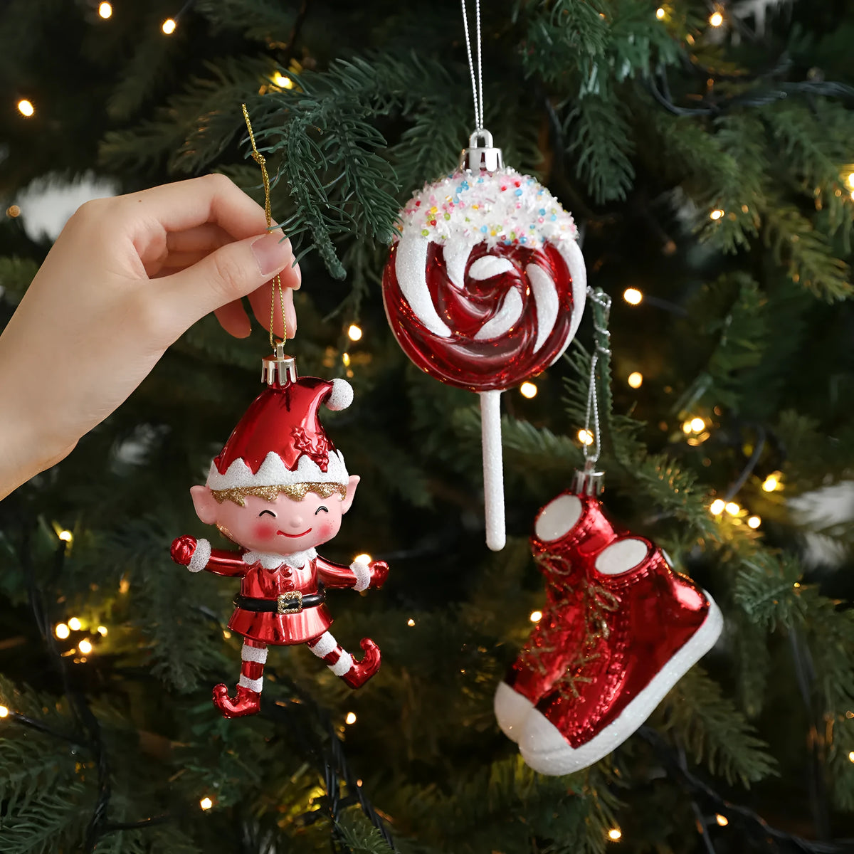 Plastic cartoon pendant in Snowman style for bag or keychain decoration