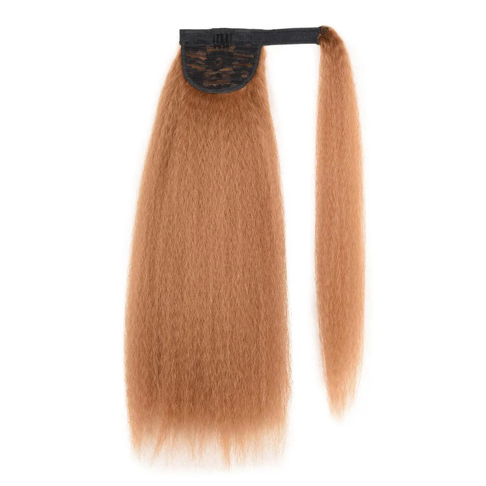 Women's fluffy curly ponytail wig with velcro fastening measuring 10x55cm