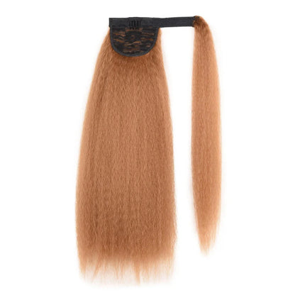 Women's fluffy curly ponytail wig with velcro fastening measuring 10x55cm