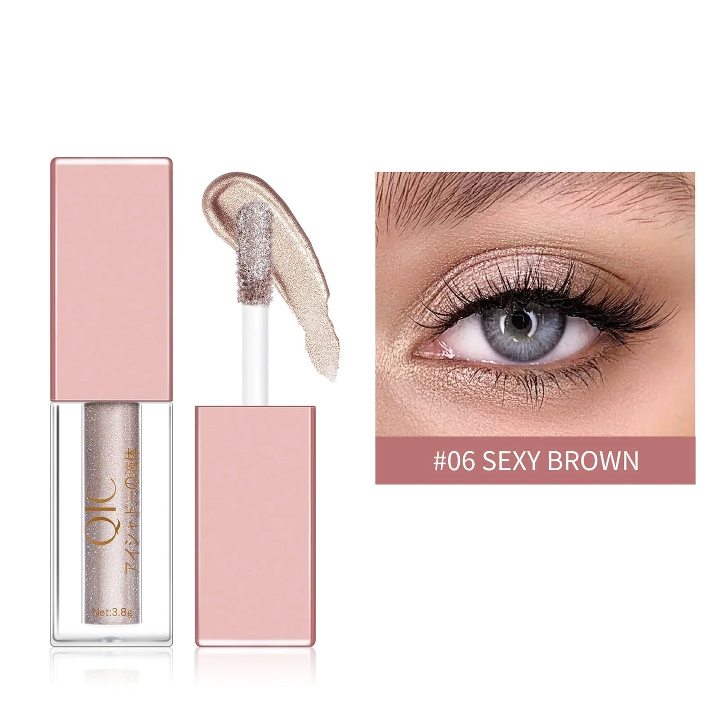 Liquid Eyeshadow with crushed diamond effect in various shades for a glamorous look