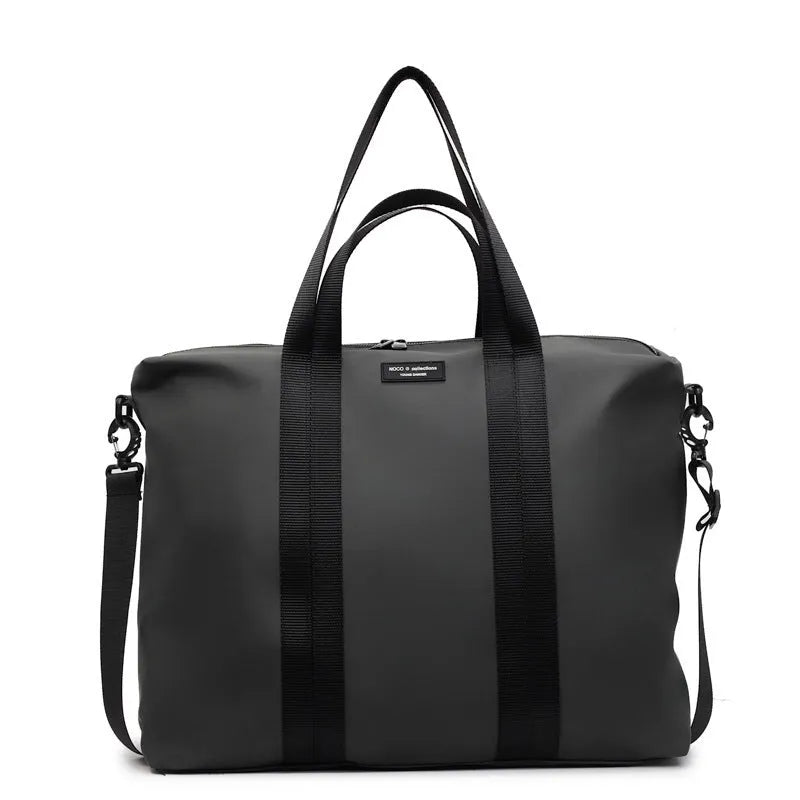 Lightweight Oxford cloth tote bag in black, grey or champagne with 20-35L capacity