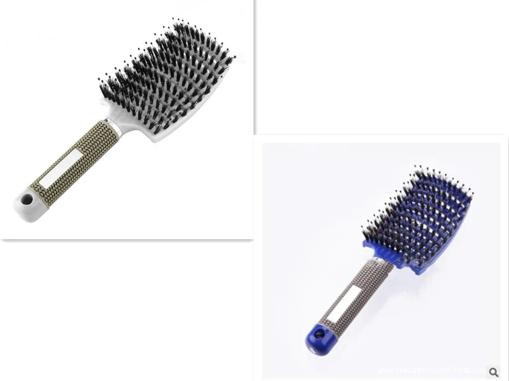 Ultra-Soft Detangling Hair Brush with Scalp Massage - Premium Bristles and Nylon for Effortless Tangle-Free Hair