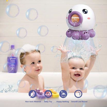 Spin & Spray Octopus Bath Toy - Rotating Shower Fun for Kiwi Kids