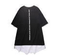 VIISHOW NewT men's cotton plain short sleeve t-shirt in black front view