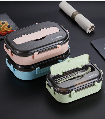 Dielectric Insulated Lunch Box in green, blue, pink, and black with multi-channel technology