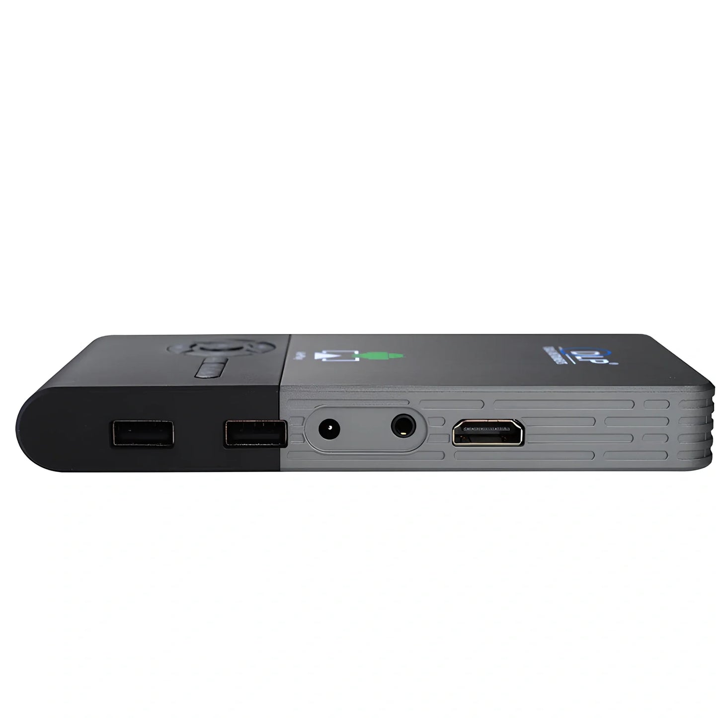 C2 Android DLP HD 3D portable projector showing 100-inch wireless screen from phone