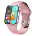 Custom dial password lock smart watch with sporty liquid silicone strap showing touch screen and Bluetooth call interface