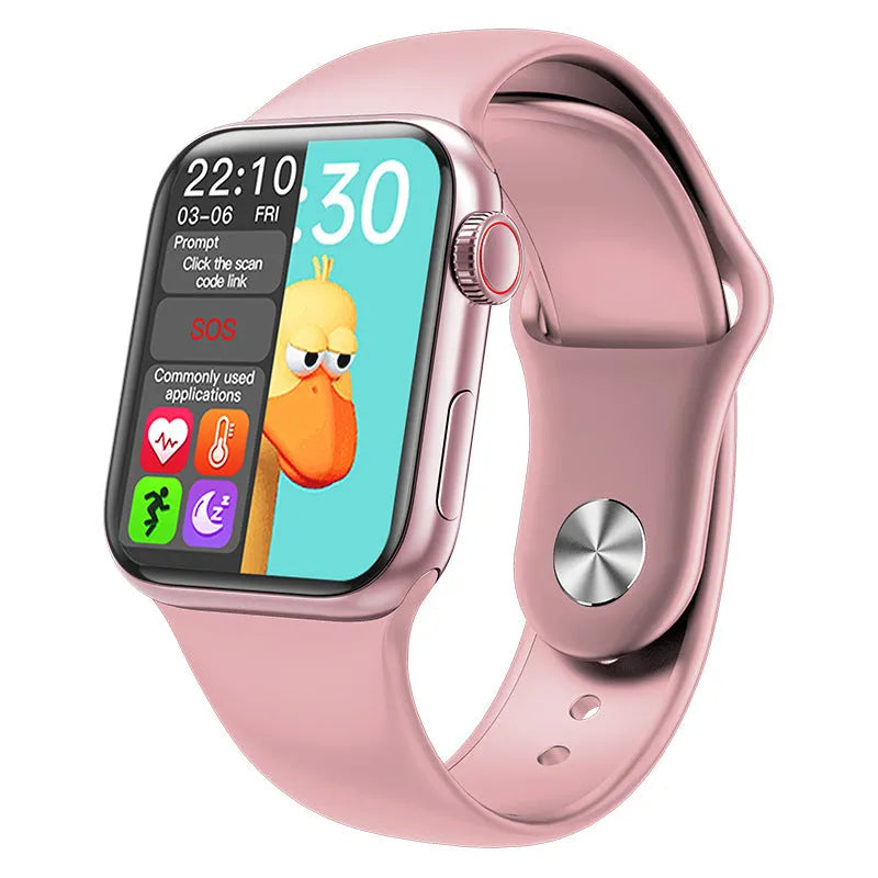 Custom dial password lock smart watch with sporty liquid silicone strap showing touch screen and Bluetooth call interface