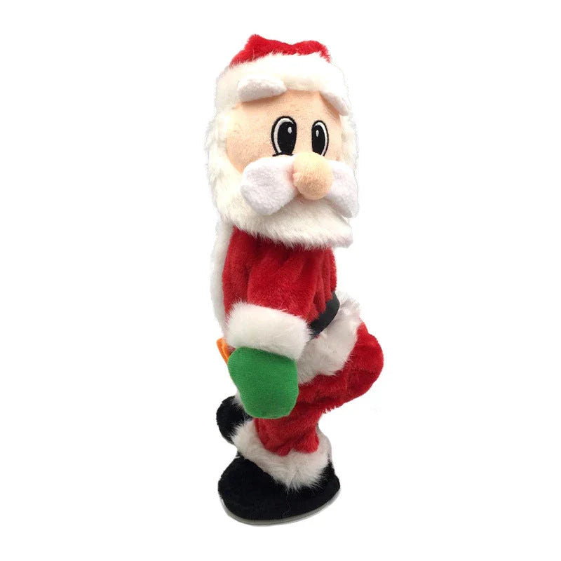 14-inch dynamic shaking hip Santa Claus ornament with music and dance features
