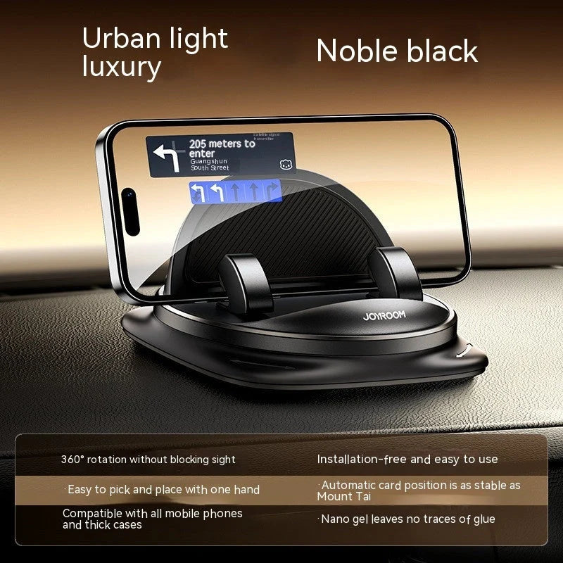 Universal car phone holder with anti-slip silicone pad and magnetic suction cable