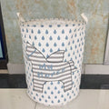 Cotton linen storage bucket with five-pointed star and horse pattern, available in colour options 1, 2, and 3, weighing 315g