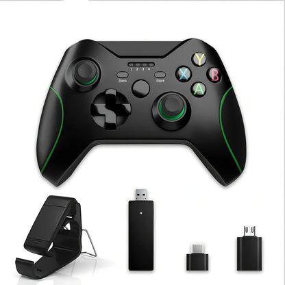 White Xbox One wired USB game controller with ergonomic grips and 2.5m cable on plain background