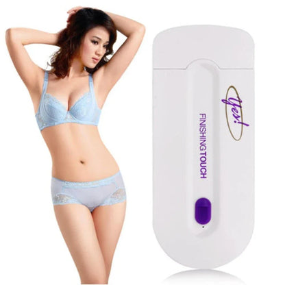 Rechargeable electric hair remover with micro-oscillation technology for painless, irritation-free hair removal on face, legs, arms, and bikini area